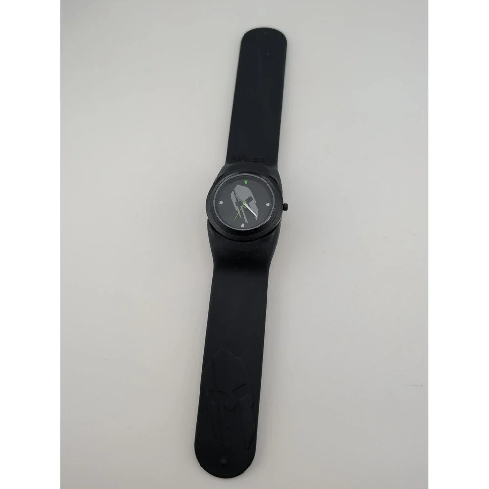 LEGION Men's Watch 42mm Case Black Slap Band- New Battery